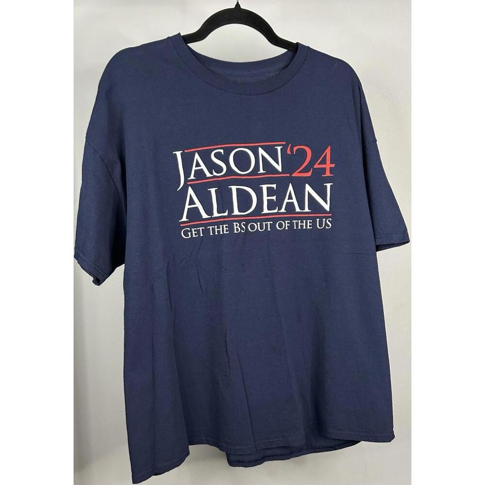 Jason Aldean 2024 Get The BS Put Of The US T-Shirt Men’s Size 2XL